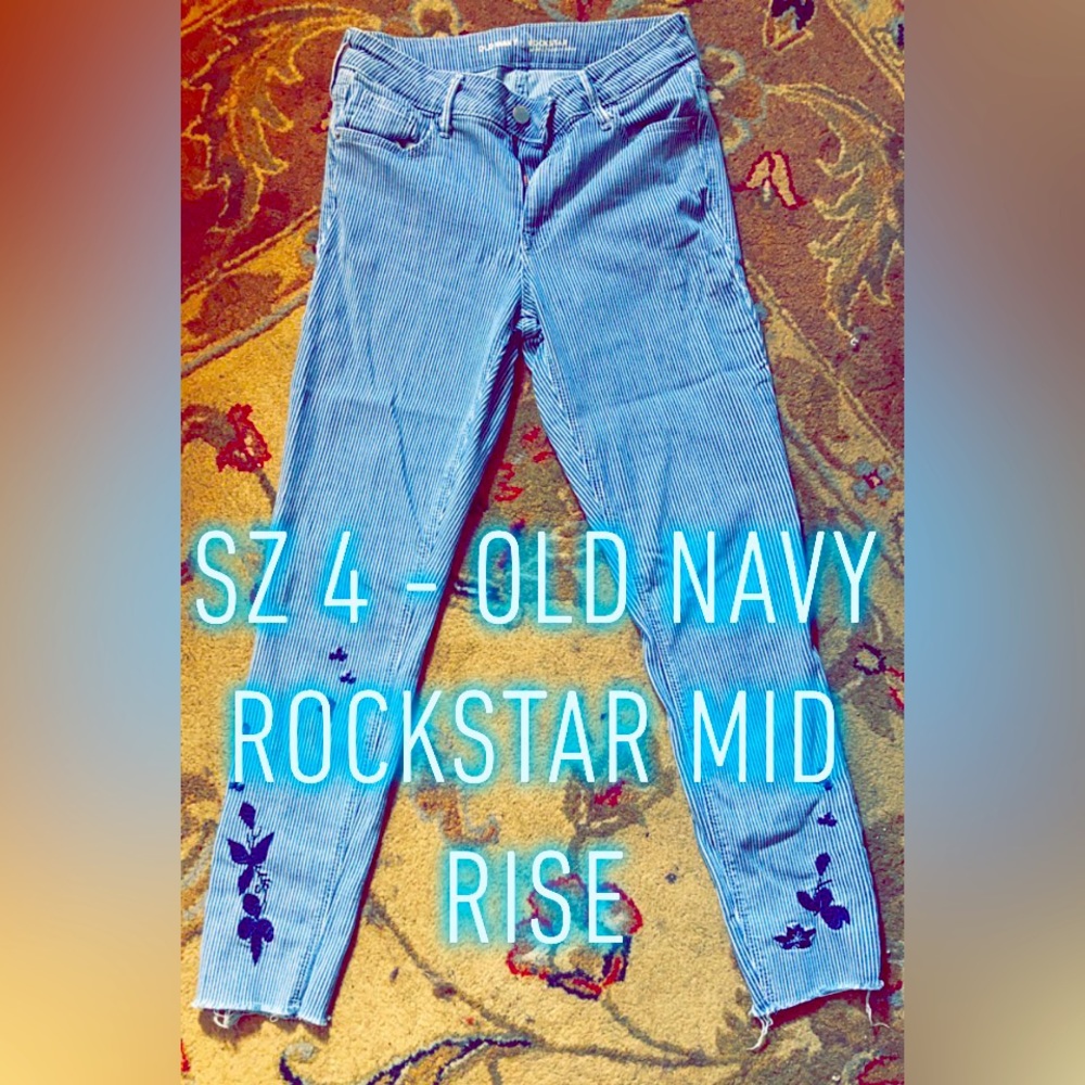 Old Navy jeans & colored capris!